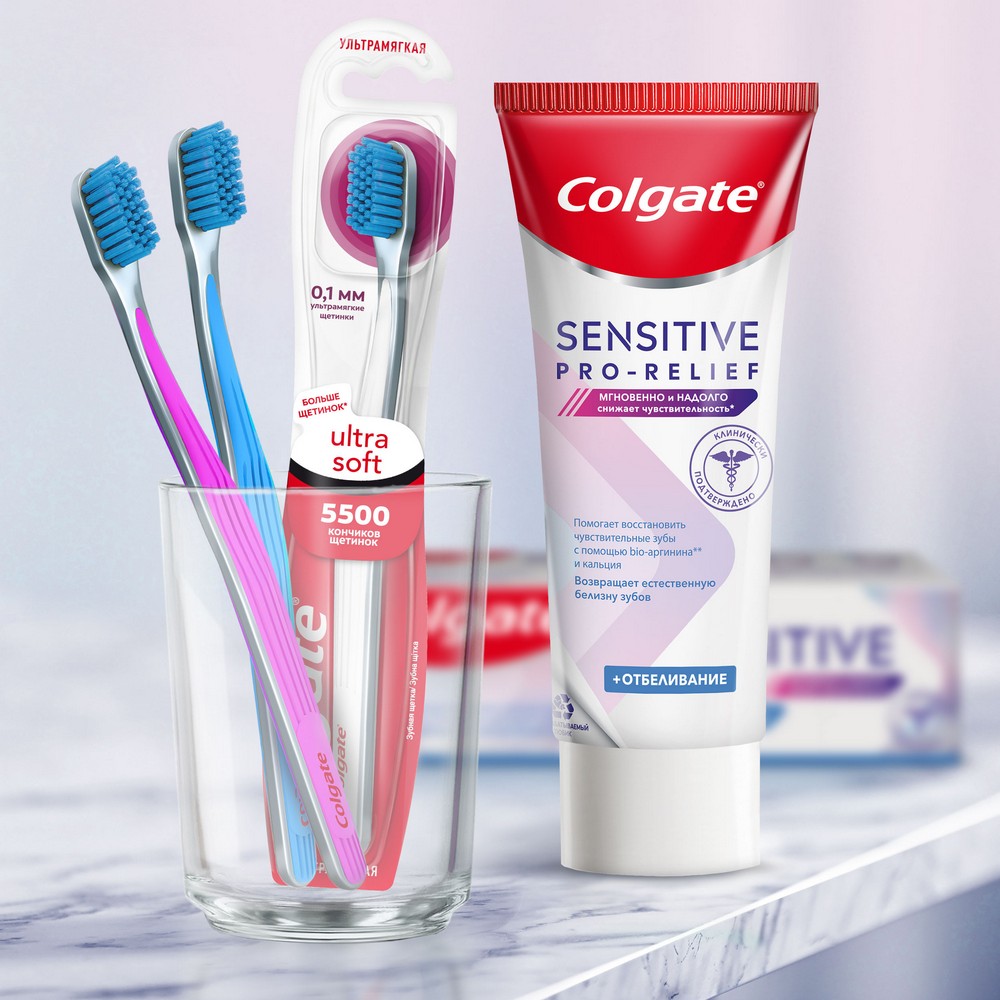 Зубная паста Colgate Sensitive Pro-Relief + отбеливание 75мл. Фото 19.