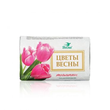 Туалетное мыло Весна Цветы весны " Тюльпан " 90г.