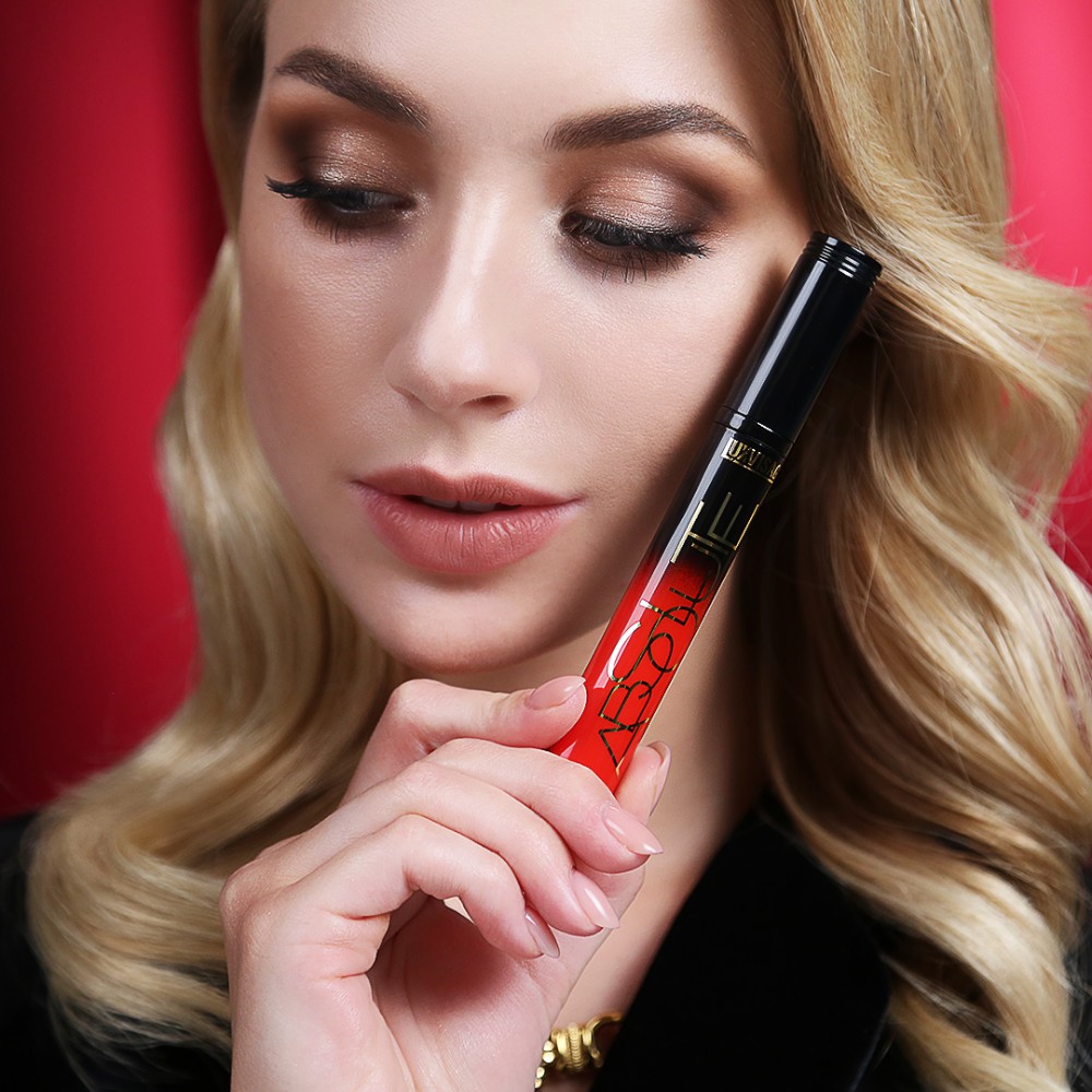 Тушь для ресниц Luxvisage Absolute Веерный суперобъем Черная 8г. Фото 6.