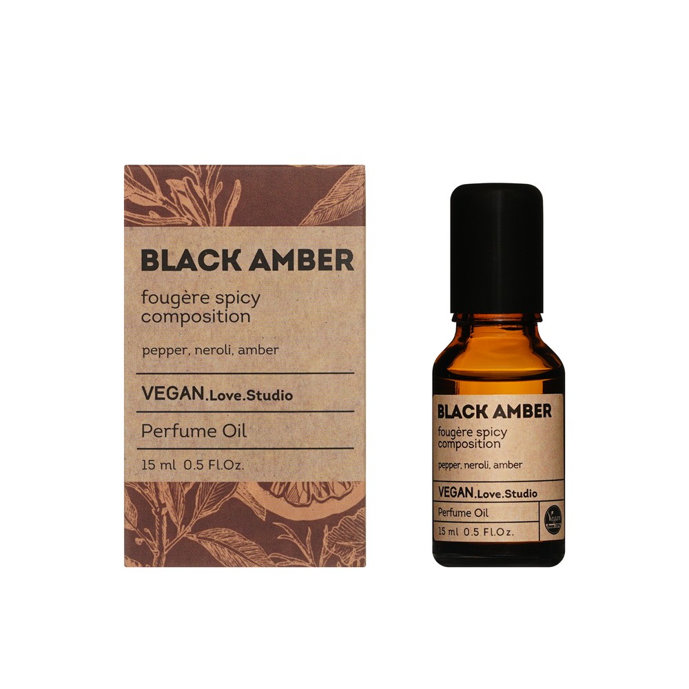 Парфюмерное масло для женщин Vegan Love Studio Black Amber 15мл. Фото 1.