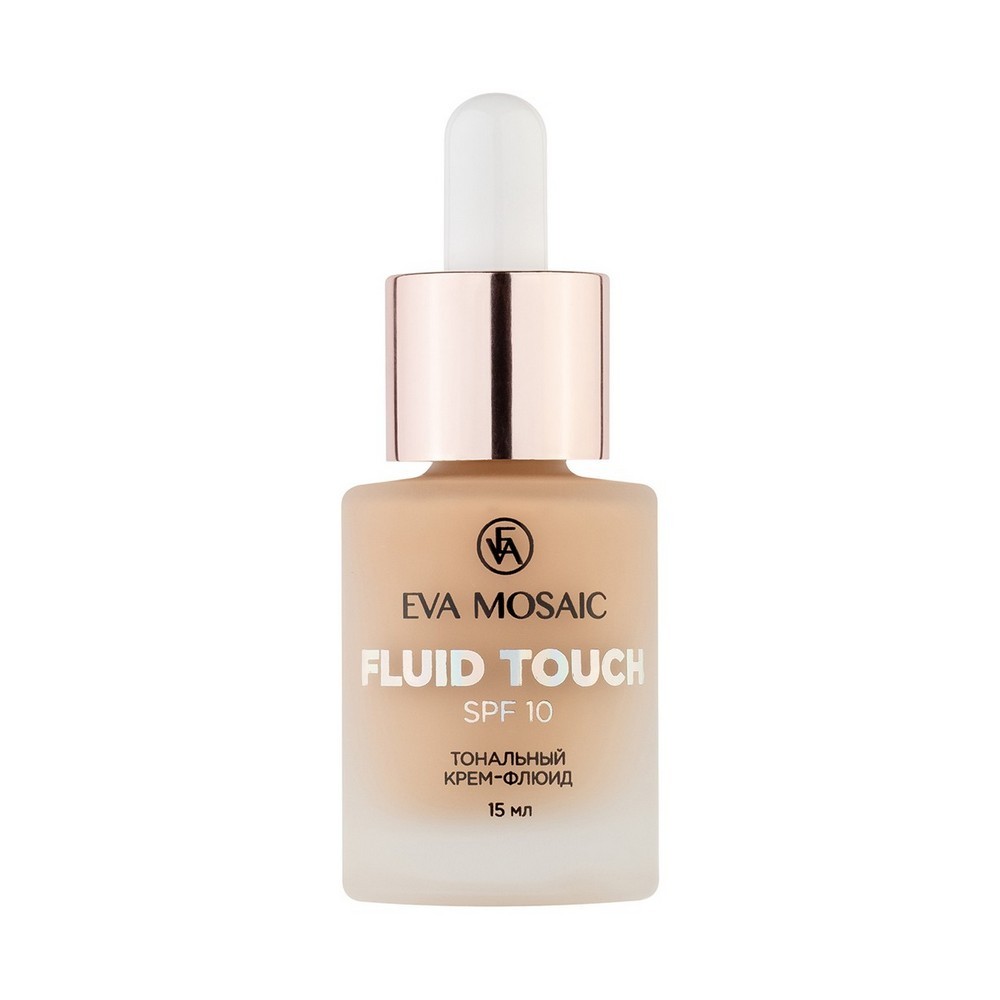 Тональный крем - флюид для лица Eva Mosaic Fluid Touch 05 Натуральный 15мл. Фото 1.
