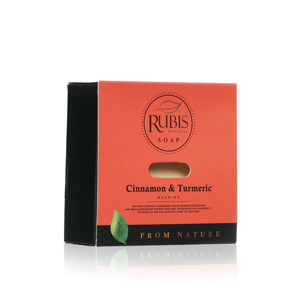 Мыло туалетное Rubis From Nature " Cinnamon & Turmeric " 125г Вид№2