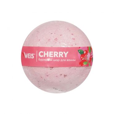 Бурлящий шар для ванны WEIS " Cherry " 160г.