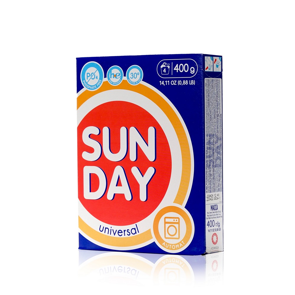 Стиральный порошок Sun Day Universal , автомат , 400г. Фото 1.