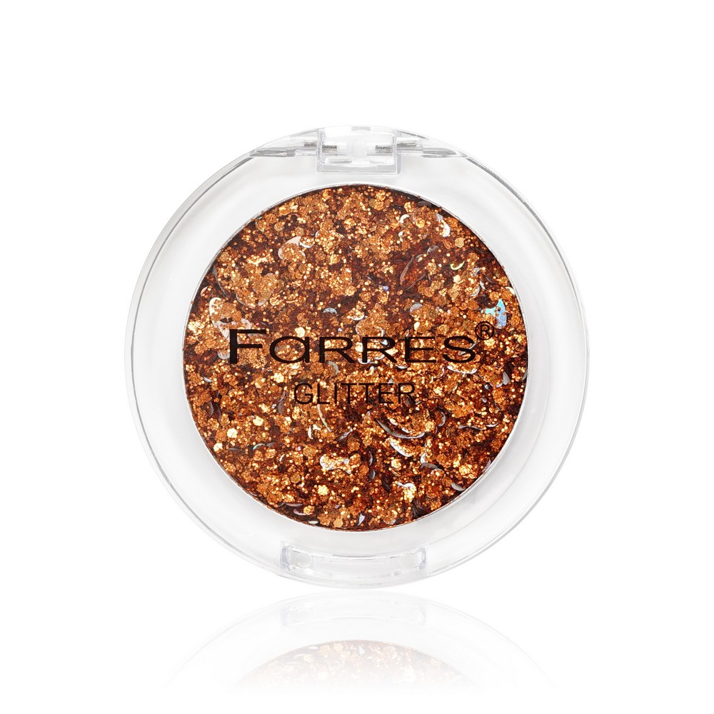 Тени для век Farres Glitter Янтарный 3г. Фото 1.