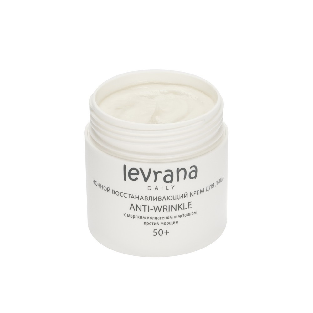 Ночной восстанавливающий крем для лица Levrana Daily Anti-Wrinkle 50+ 50мл. Фото 6.