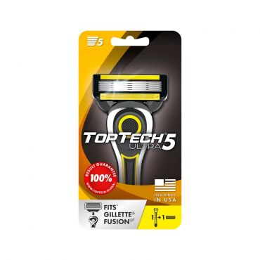 Мужской станок для бритья TopTech Ultra 5 + 1 сменная кассета 5 лезвий.