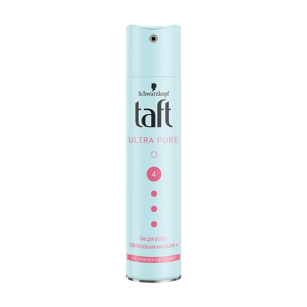 Лак для укладки волос Taft Ultra Pure Сверхсильная фиксация (4) 225мл. Фото 1.