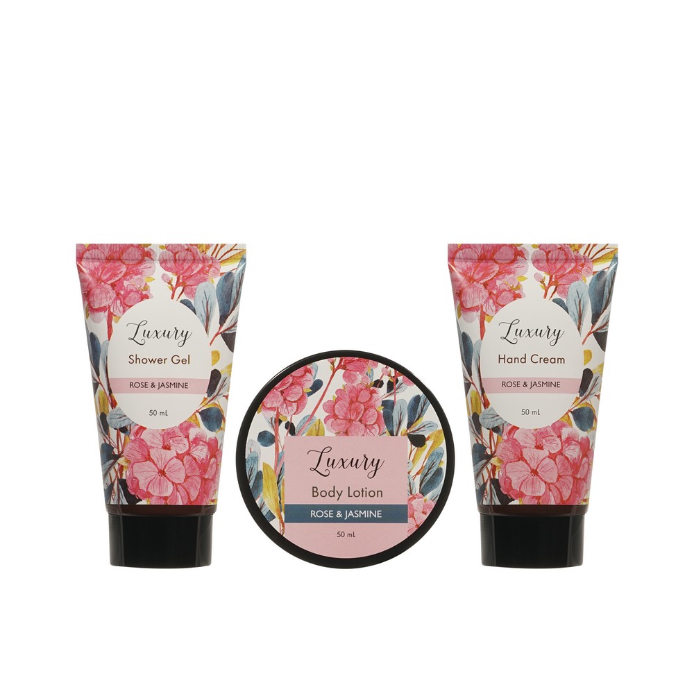 Женский подарочный набор Luxury ( гель для душа 50мл + лосьон для тела 50мл + крем для рук 50мл ) в ассортименте. Фото 5.