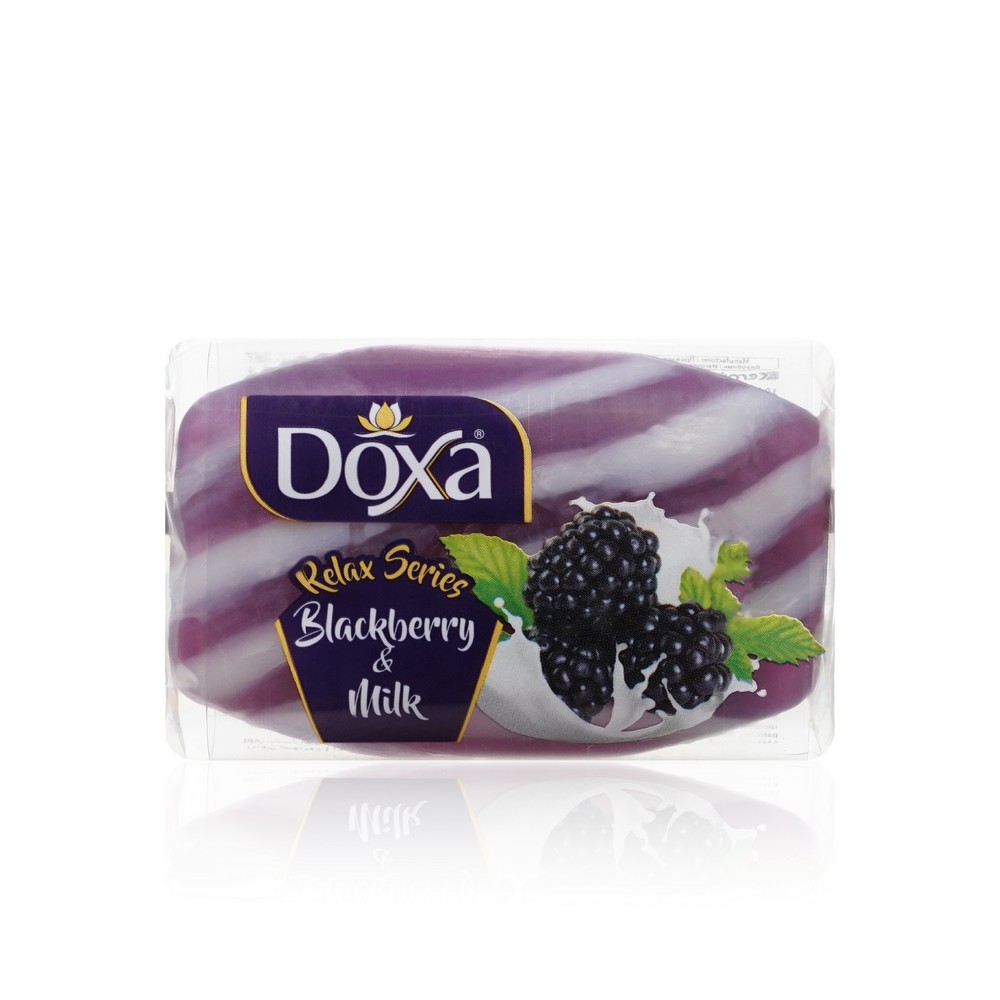 Мыло туалетное Doxa Relax series " Blackberry & Milk " 80г. Фото 1.