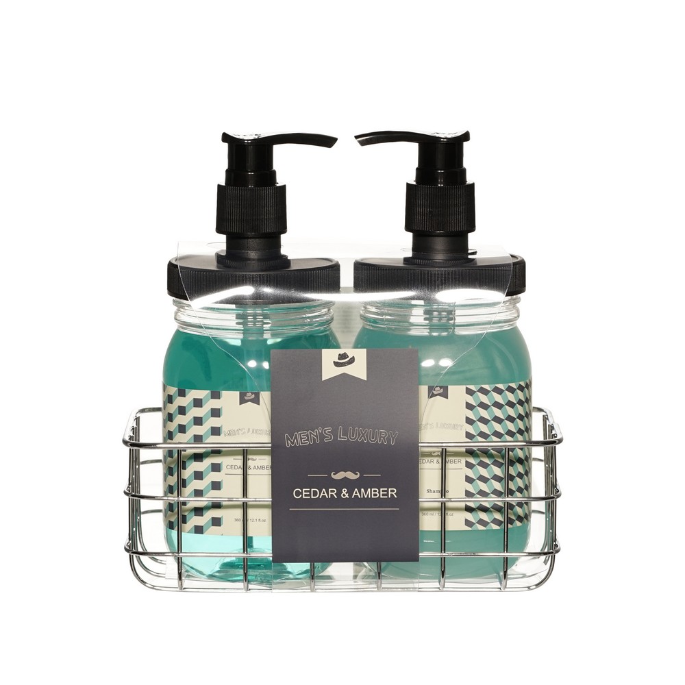 Мужской подарочный набор Men's Luxury ( гель для душа 360мл + шампунь для волос 360мл ). Фото 1.