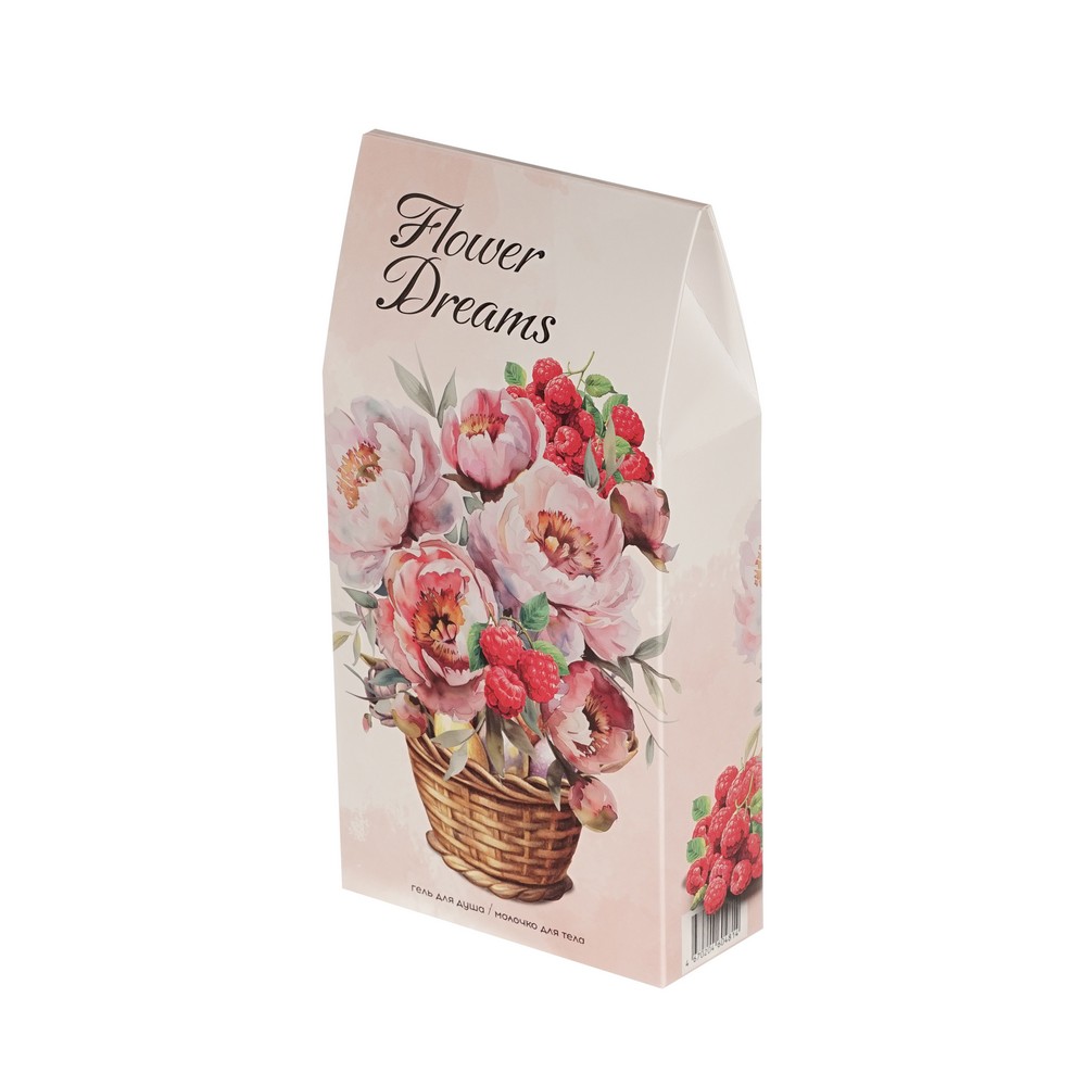 Женский подарочный набор Flower Dreams ( гель для душа Delicare Berry Delight 250мл + молочко для тела Botaniqua 75мл ). Фото 2.