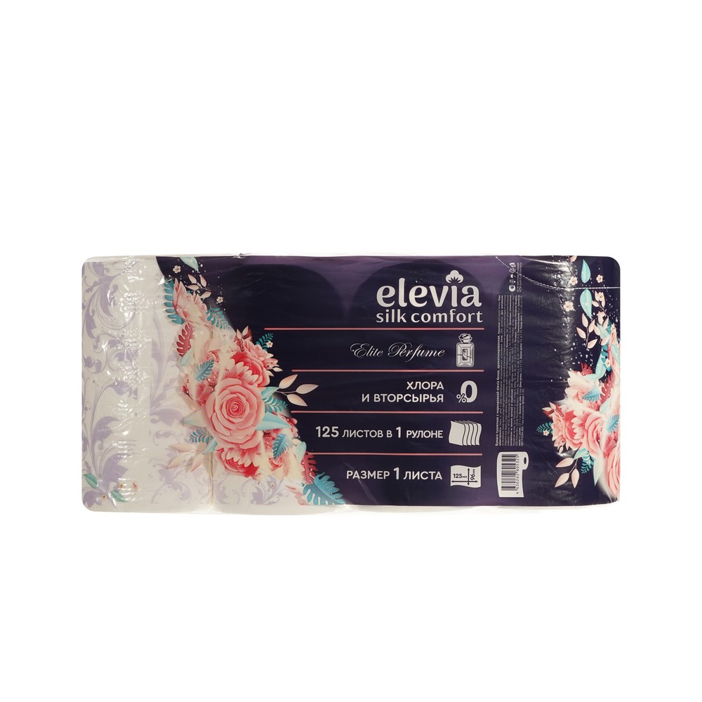 Туалетная бумага Elevia Royal soft Elite perfume 4х-слойная 8шт. Фото 3.