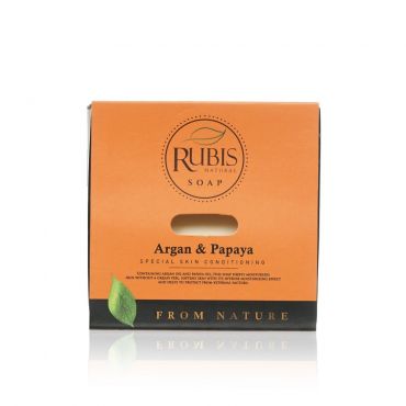 Мыло туалетное Rubis From Nature " Argan & Papaya " 125г.