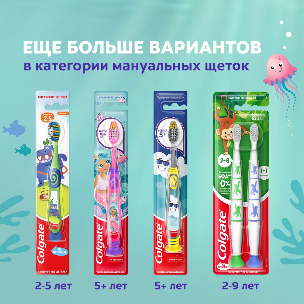 Детская зубная щетка Colgate Доктор заяц супермягкая 2+. Фото 17.