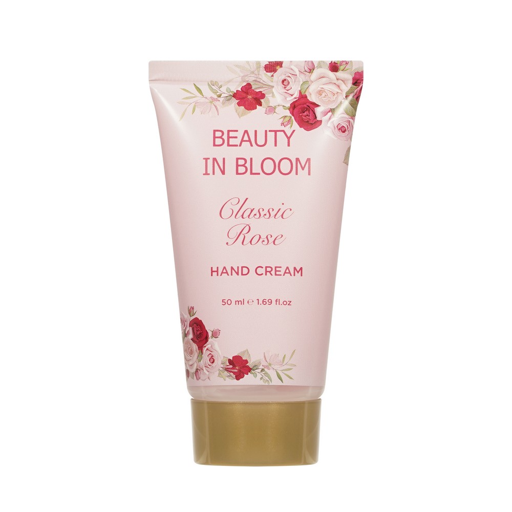 Женский подарочный набор Beauty In Bloom Classic Rose ( гель для душа 200мл + лосьон для тела 200мл + крем для рук 50мл + мыло твердое 50г ). Фото 7.