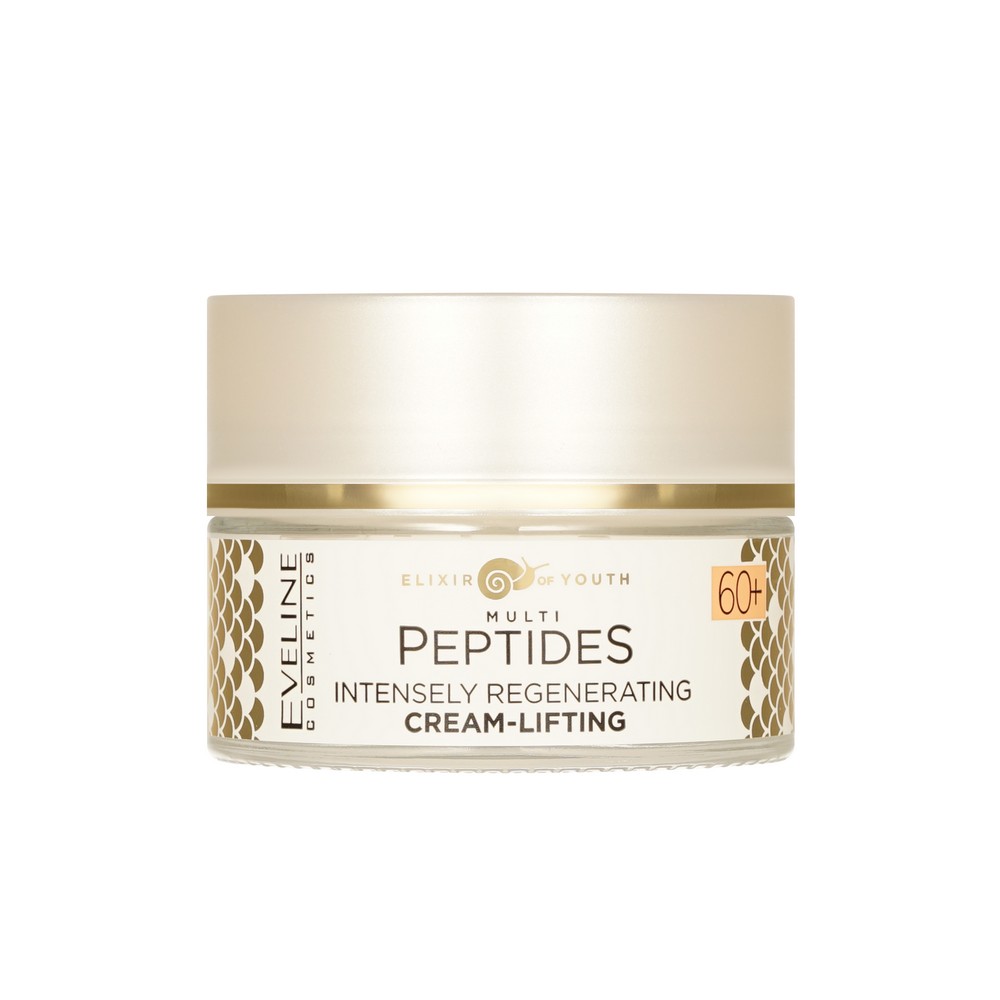 Интенсивно регенерирующий крем - лифтинг для лица Eveline Multi Peptides 60+ 50мл. Фото 5.