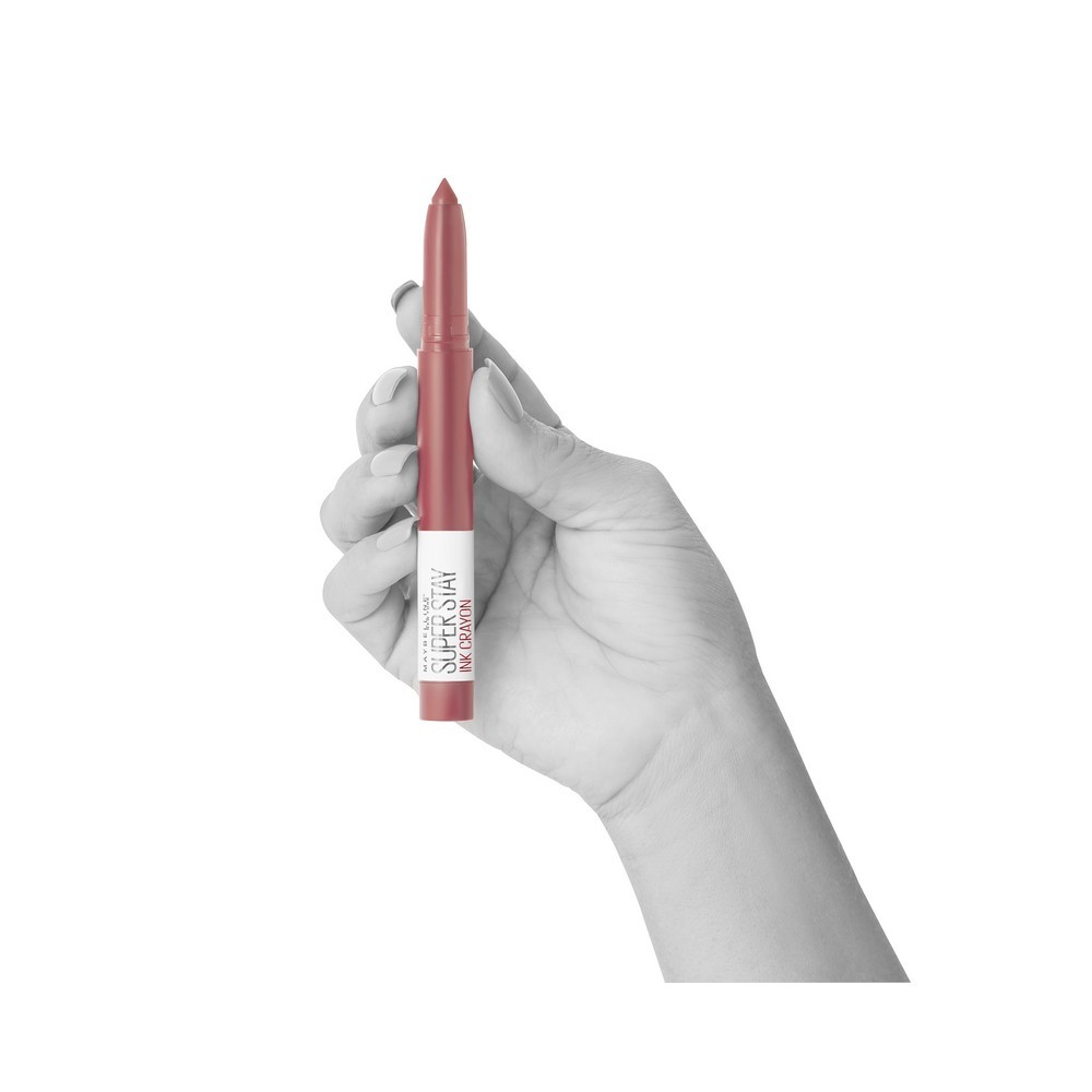 Стойкая помада - стик для губ Maybelline New York Superstay Ink Crayon 15 Веди за собой 1,5г. Фото 5.