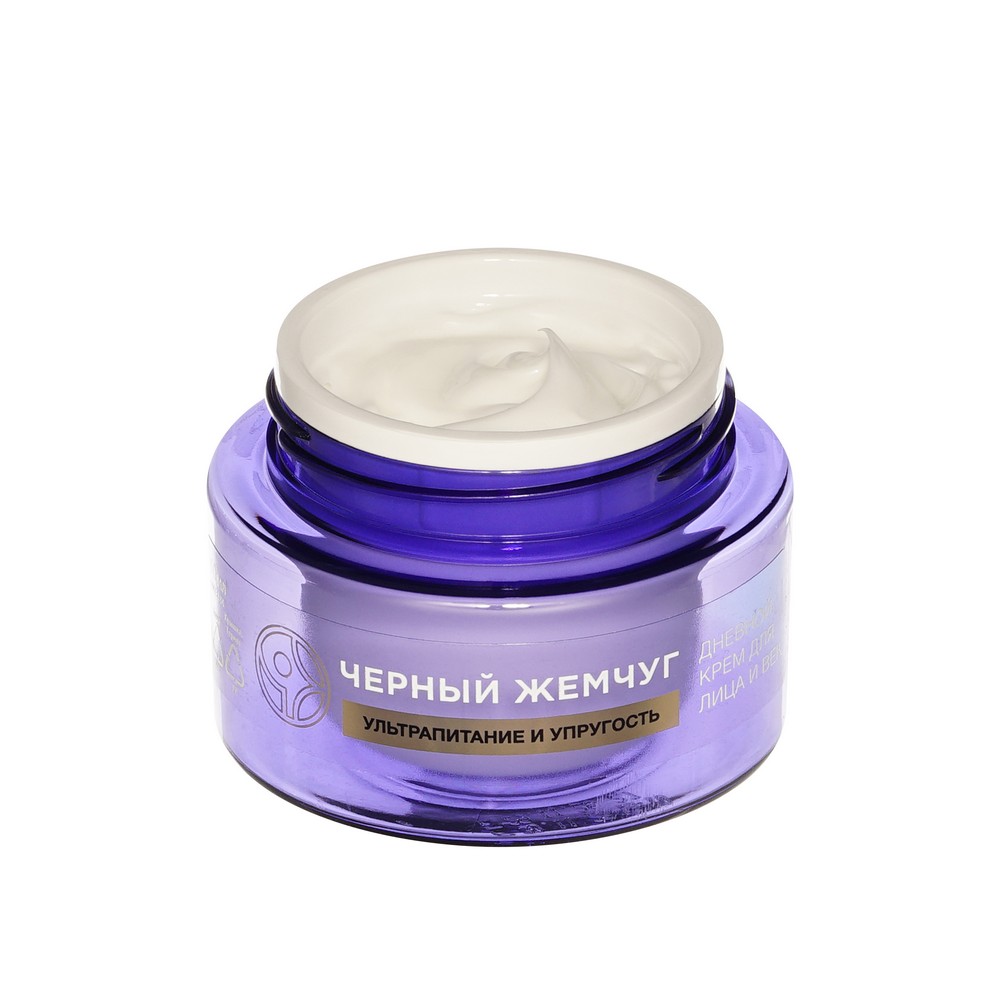 Дневной крем для лица и век Черный Жемчуг Retinol + Витамины Е + В3 программа 70+ 50мл. Фото 6.