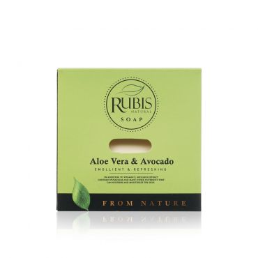 Мыло туалетное Rubis From Nature " Aloe & Avocado " 125г.