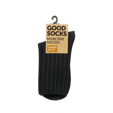 Мужские однотонные носки Good Socks WHW22582-23 Темно-серый р.39-43.