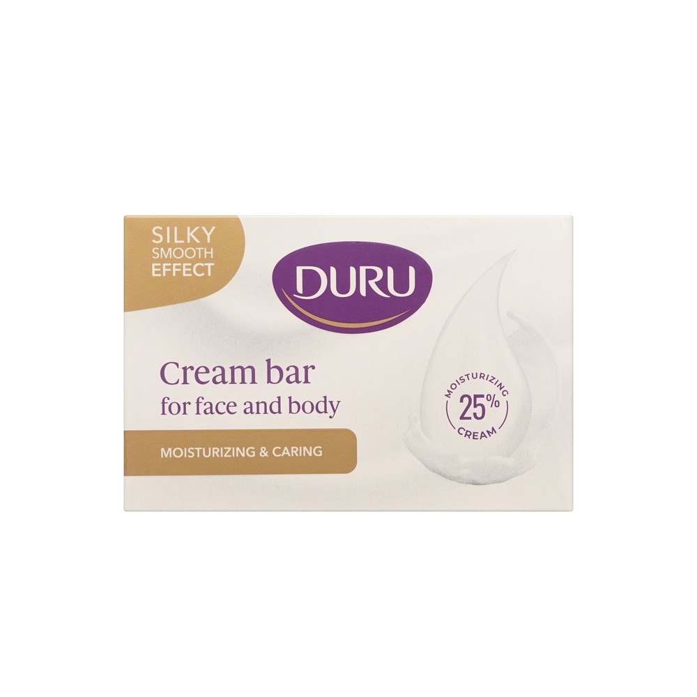 Увлажняющее крем - мыло для лица и тела Duru Caring cream bar 90г. Фото 4.