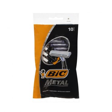 Мужские одноразовые станки для бритья Bic Metal 10шт.