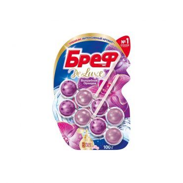 Туалетный блок для унитаза Бреф De Luxe " Волшебная орхидея " 2*50г.