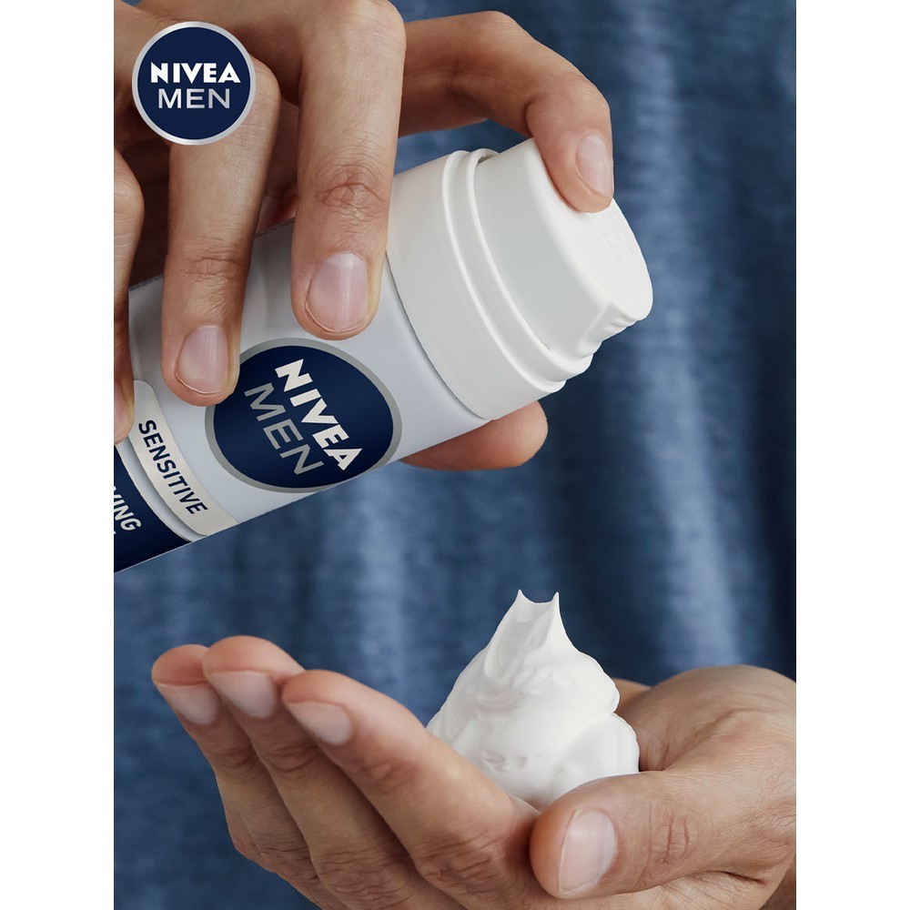 Успокаивающая пена NIVEA для бритья для чувствительной кожи 200мл. Фото 8.