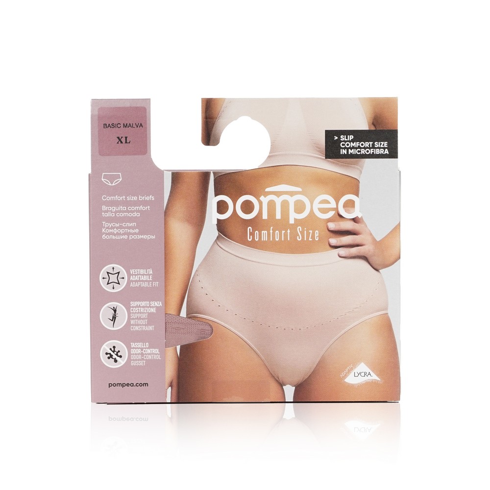 Женские трусы Pompea Slip Comfort Size Malva XL. Фото 1.