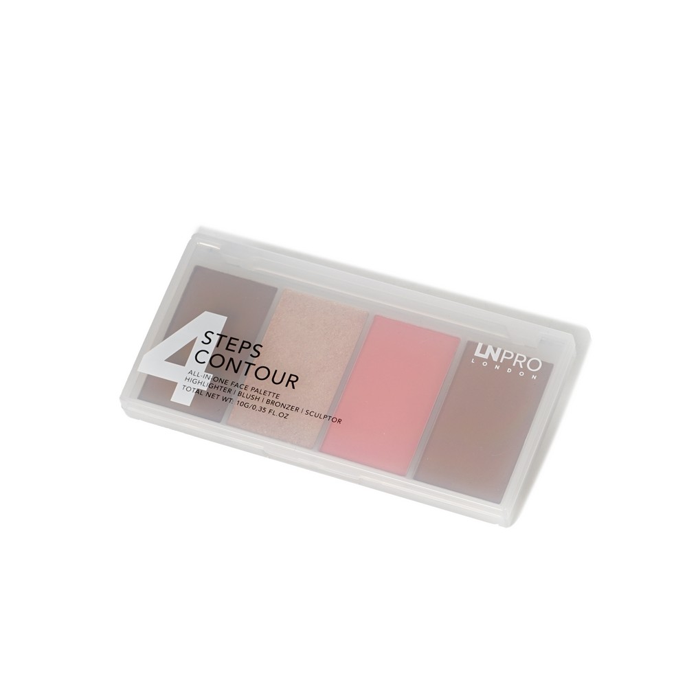 Палетка для контуринга лица LN Professional 4 Steps 4 Contour 102 , 10г. Фото 3.