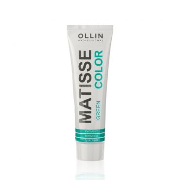 Тонирующая маска для волос Ollin Professional Matisse Color прямого действия , Green/Зелёный , 100мл.