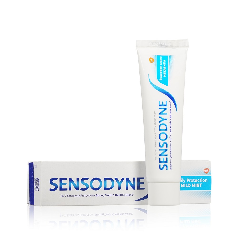 Зубная паста Sensodyne " Мягкая мята " 65г. Фото 1.