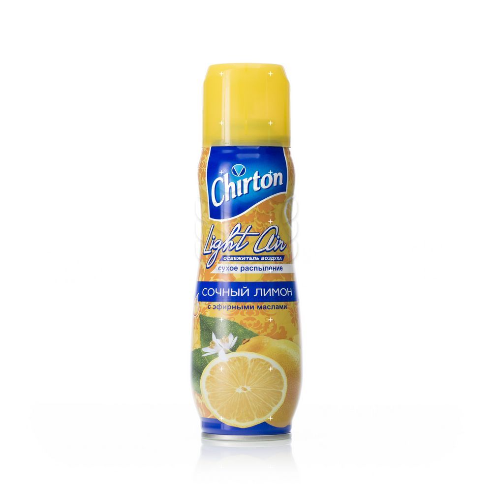 Освежитель воздуха Chirton Light Air с эфирными маслами " Сочный лимон " 300мл. Фото 1.
