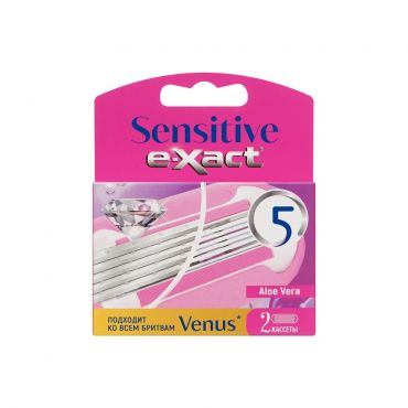 Женские кассеты для бритья E-Xact Sensitive 5 лезвий 2шт.