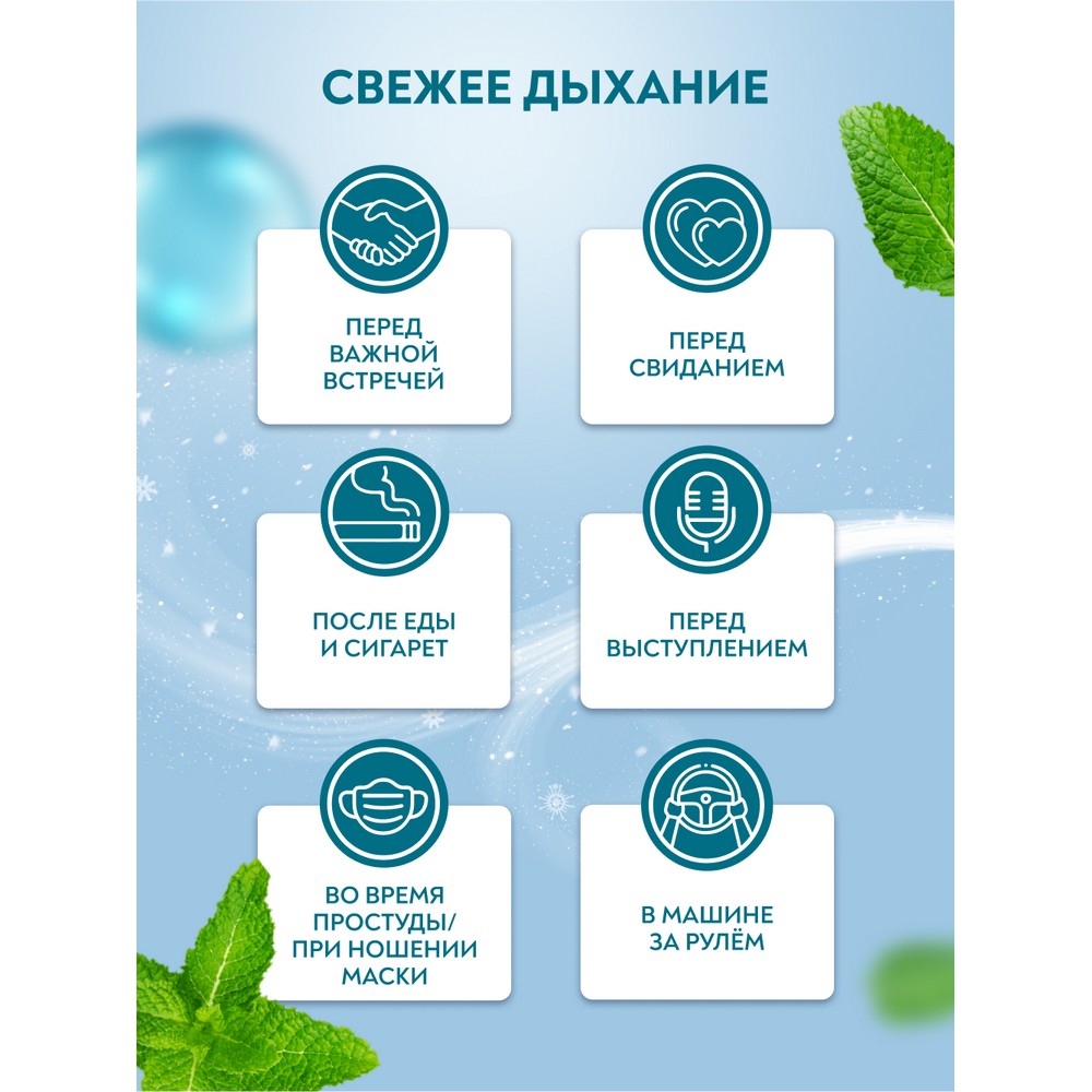 Спрей для полости рта освежающий PresiDENT Calcium 15мл. Фото 9.